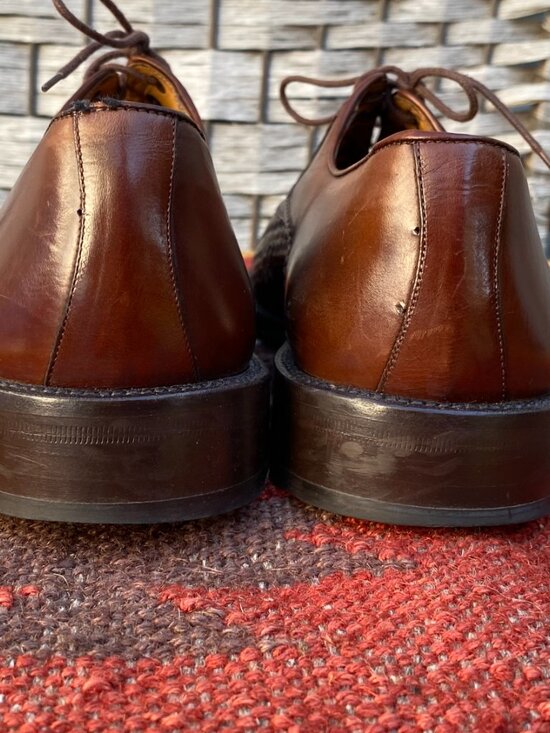 Vintage Mezlan San Juan Woven Leather Mens Shoes Made in Spain Brown Loafers 8.5 main image 13